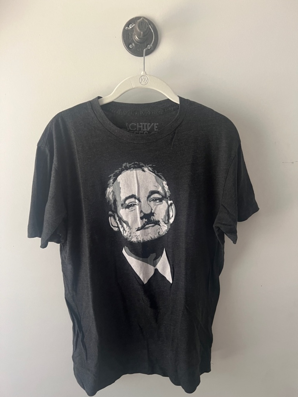 Schvve Black Short-Sleeve Graphic Portrait Tee